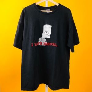 2000s Bart Simpson I HAVE ISSUES T Shirt - Sz XL